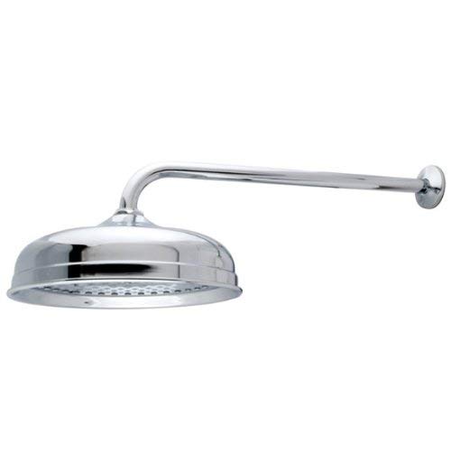 Kingston Brass K225K11 Designer Trimscape Victorian 10-inch Showerhead with 17-inch Rain Drop Shower Arm, Polished Chrome