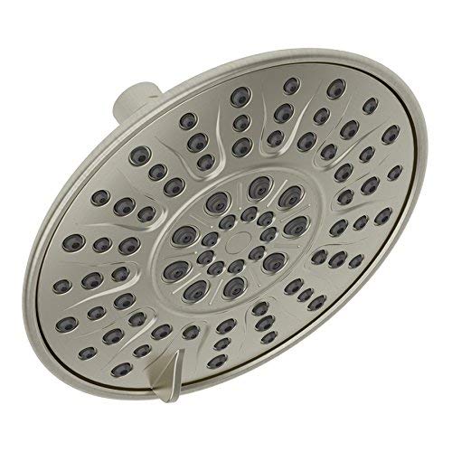 Jacuzzi Primo 8-in 2.5-GPM (9.5-LPM) Brushed Nickel 2-Spray Rain Showerhead