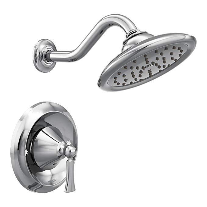 Moen T5502 Wynford Shower Body Only Set without Moentrol Shower Valve, Chrome