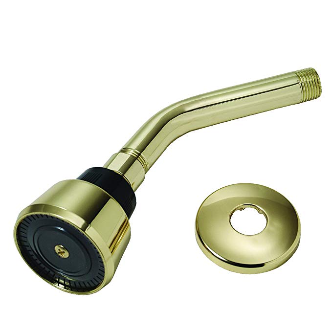 Brasscraft Mfg Mixet #5653 Pb Bulk Full Spray Shower Head, Arm And Flange Polished Brass