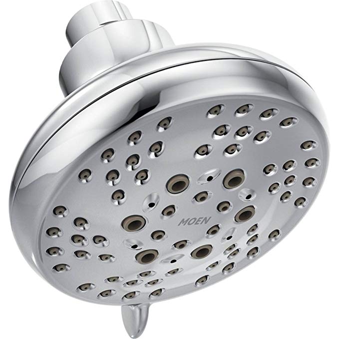 Five-Function Shower Head Finish: Brushed Nickel