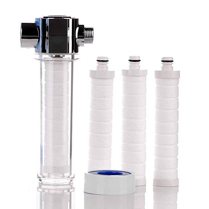 Vitamax Deluxe Sediment Shower Filter with 3 Pcs Water Filters