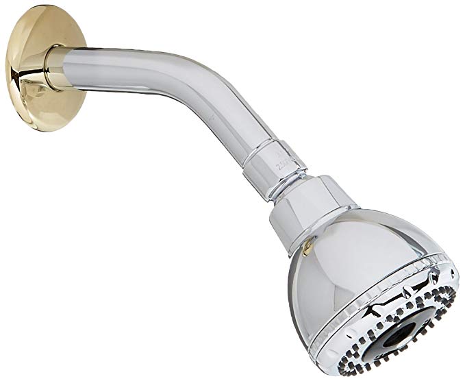 Danze D510555CPBVT Sheridan Single Handle Pressure Balance Shower Trim Kit, 2.5 GPM, Valve Not Included, Chrome with Polished Brass Accents