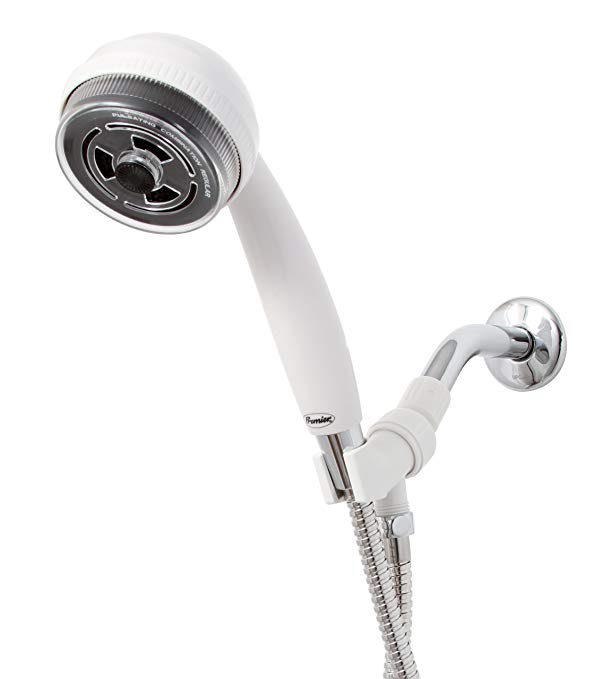 Premier 7906 Three-Setting Handheld Showerhead, White