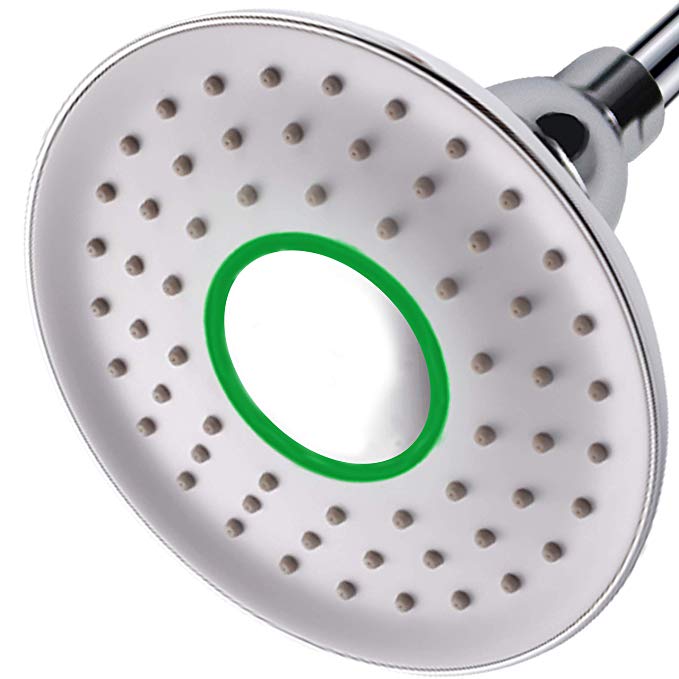 YOO.MEE Magic Rain Shower Heads with LED Mirror Display Water Gallon and Water Temperature for Water Saving, Energy Saving