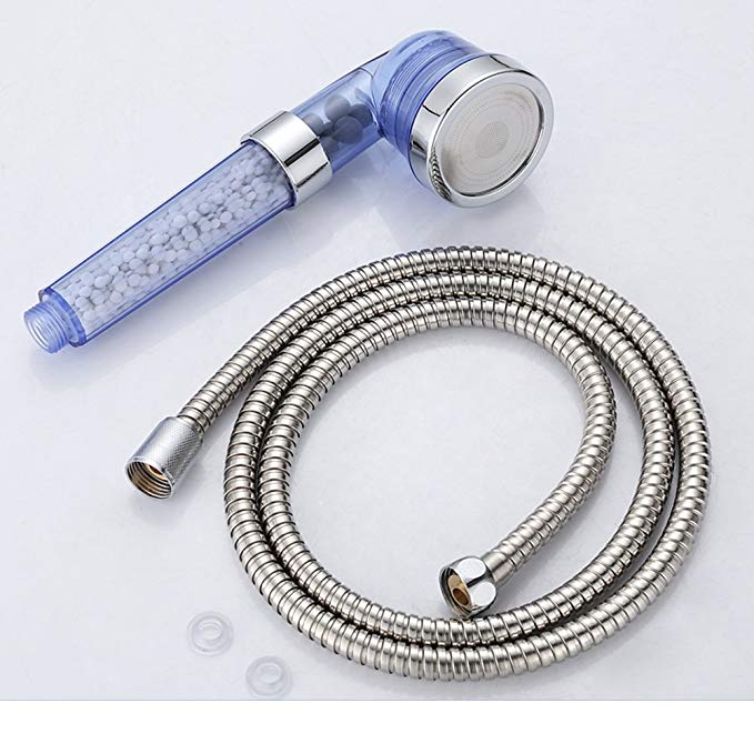 HMWPB Hand shower pressurized shower nozzle pressurized water-saving hand-held bathroom single head hose shower head-B