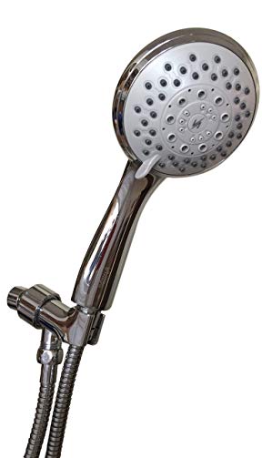 Vida Alegría H5+ Handheld Shower Head; with Steel Hose, Holder, 5 Sprays; 2.5 gpm (Chrome)