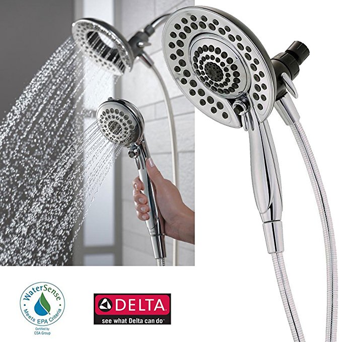 Delta In2ition 5-Function Handheld Dual Shower Head 2-in-1, Chrome