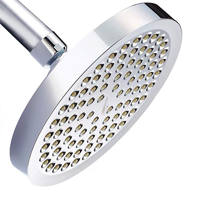 ShowerMaxx Premium Shower Head - Luxury Spa Rainfall High Pressure 6” | Removable Water Restrictor | High Flow Rain Fixed Showerhead in Polished Chrome Finish | Bring the Spa to Your Home