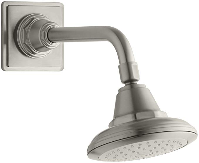 Kohler K-13137-AK-BN Pinstripe Single-Function Katalyst Showerhead, Vibrant Brushed Nickel