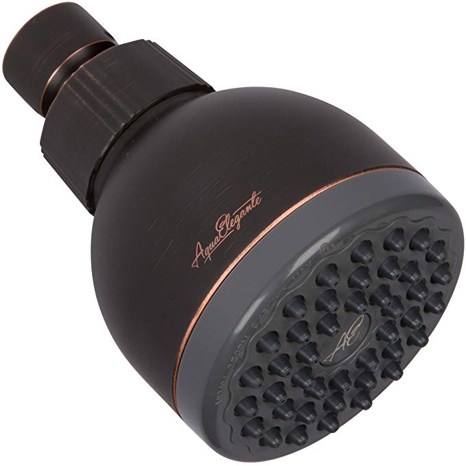 High Pressure Shower Head Bronze - Best Pressure Boosting, Wall Mount, Bathroom Showerhead For Low Flow Showers - Oil-Rubbed Bronze