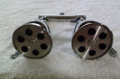 Dual Giessdorf 6 Jet Shower Heads - Chrome