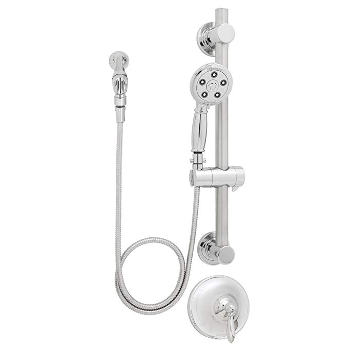 Speakman Alexandria SM-6080-ADA-P Shower Package with ADA Hand Shower and Grab Bar