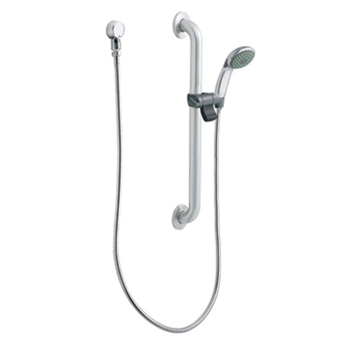 Moen 52224GBM15 Commercial Slide Bar/Grab Bar Hand Shower System 1.5 gpm, Chrome