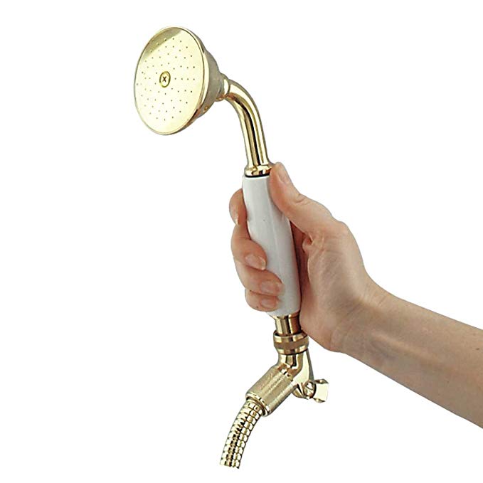 Renovator's Supply Shower Part Solid Brass Victorian Handheld Shower Wall Mount