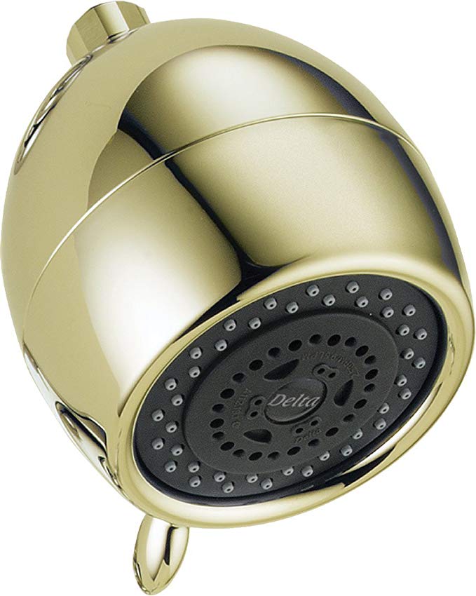 Delta RP40594PB Touch-Clean(R) 3-Setting Showerhead, Polished Brass