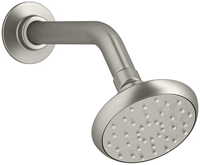 KOHLER K-72422-BN Awaken B90 Single-Function 1.5 GPM Showerhead, Vibrant Brushed Nickel