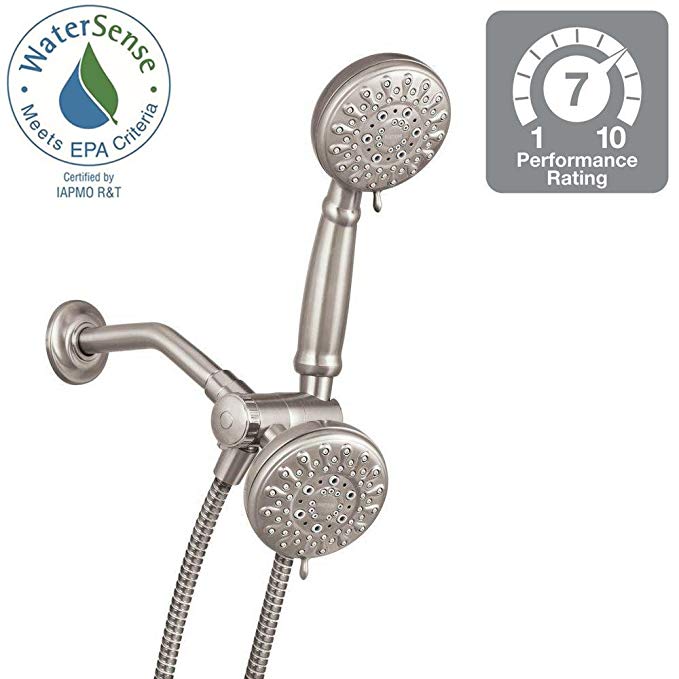 Moen Banbury 5-Function Handshower and Showerhead Combo Kit in Spot Resist Brushed Nickel