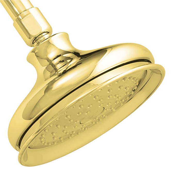 KOHLER K-12008-PB Fairfax Single-Function Showerhead, Vibrant Polished Brass