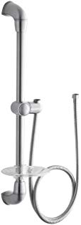 KOHLER K-8516-G MasterShower Slide Bar Kit, Brushed Chrome