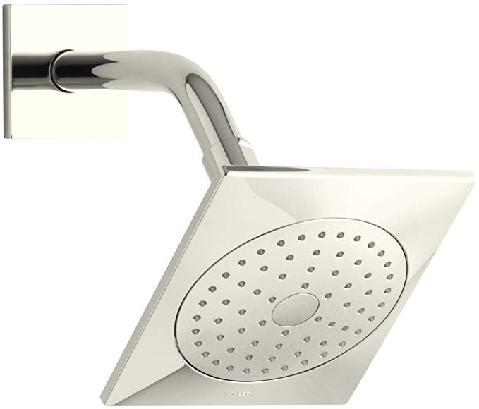 KOHLER K-14786-SN Loure Single-Function Showerhead, Vibrant Polished Nickel