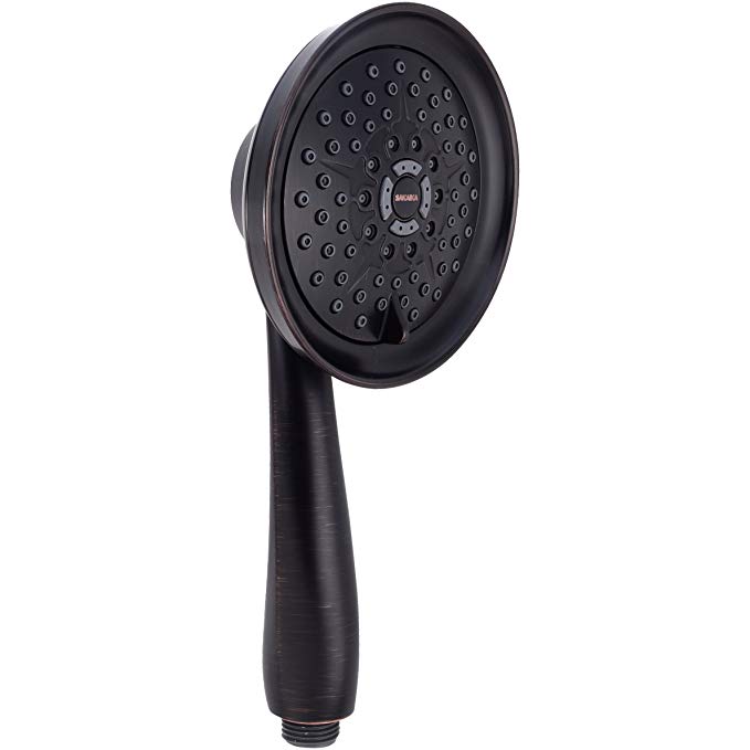 SAKAIKA SH-LS2-RB 5 Inch Multi Function 2.5 GPM Hand Held Shower Head Replacement with Mist & Massage from Multifunction Handshower Collection, Oil Rubbed Bronze (Handheld Showerhead Only)