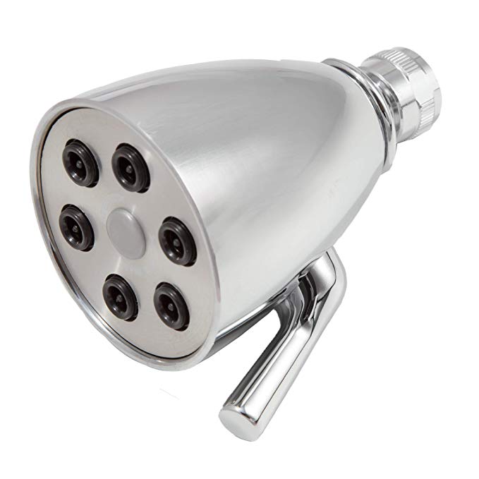 Giessdorf 6 Jet Shower Head, chrome