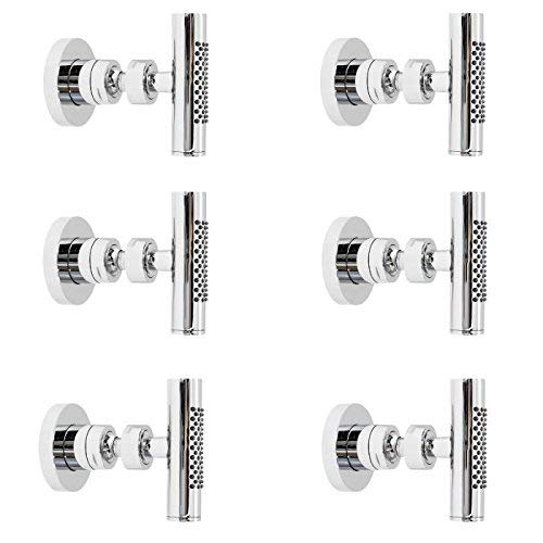 Hudson Reed Tec Minimalist Body Sprays Massage Spa Shower Jets - Set of 6 - Brass Construction & Chrome Finish