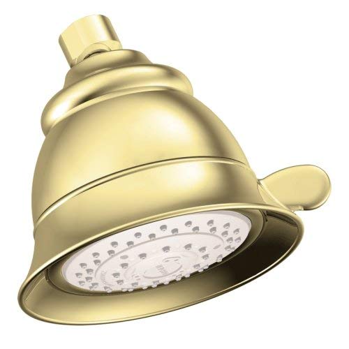 Moen 3838P Four-Function Shower Head, Polished Brass