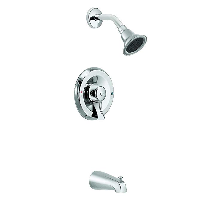 Moen 8389 Commercial Posi-Temp Pressure Balancing Tub/Shower 2.5 gpm, Chrome