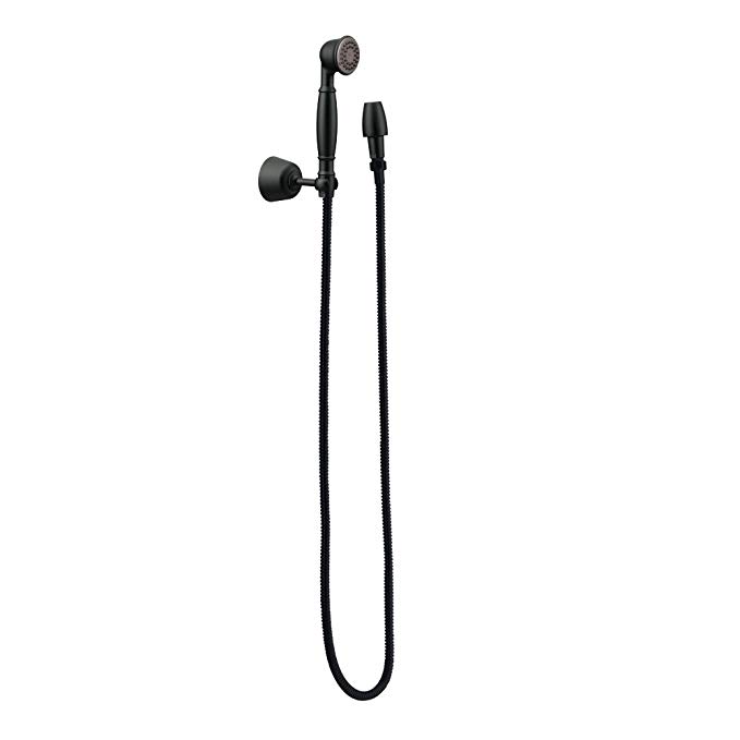 Moen 3861WR Single Function Hand Shower with Wall Bracket and Hose, Wrought Iron Hand