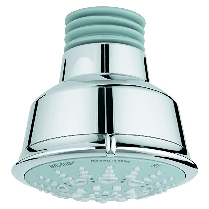 Grohe 27 126 000 Relexa 5 Spary Pattern Rustic Shower Head, StarLight Chrome