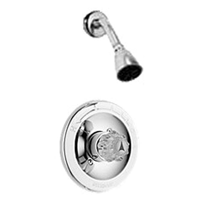 Simpatico 07-0602 Shower Valve With Single Lucite Handle, Chrome Finish