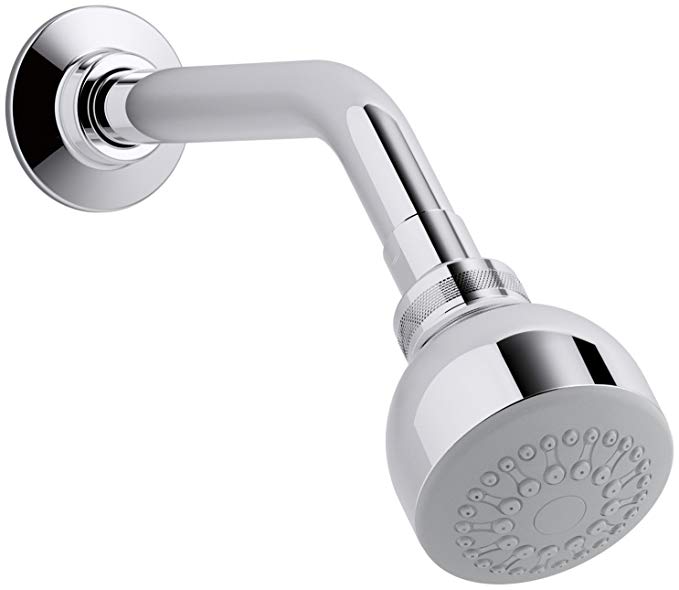 KOHLER K-11637-H-CP Coralais 1.5 GPM Single-Function Wall-Mount Showerhead, Polished Chrome