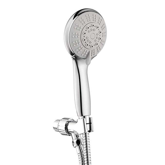 YOOMIDDA 5 Function Luxury Shower Head Handheld Set- Perfect Powerfull Pressure Rainfall Shower Heads with Hose and Adjustable Bracket