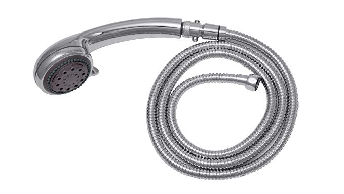 Chrome Handheld Shower Head with 69 Inch Hose