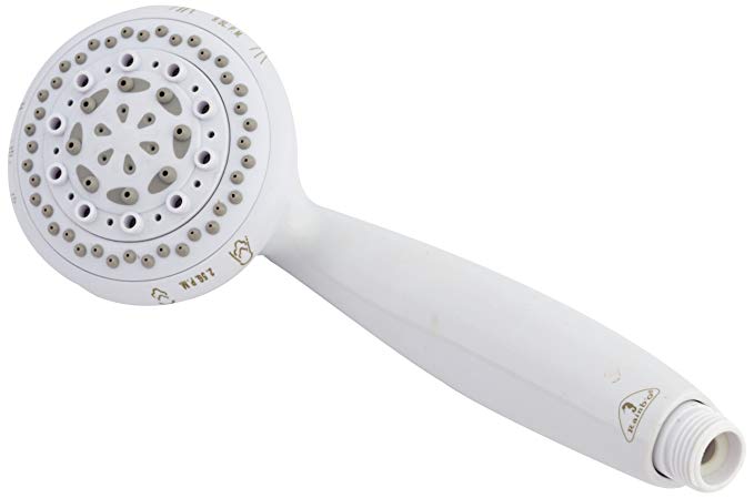 Whedon Products AF171B Rainbo Massage 7 Position Shower Handle, White