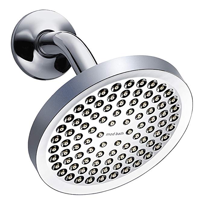 Rainfall Shower Head - High Pressure Water - Luxury Chrome Finish - 6