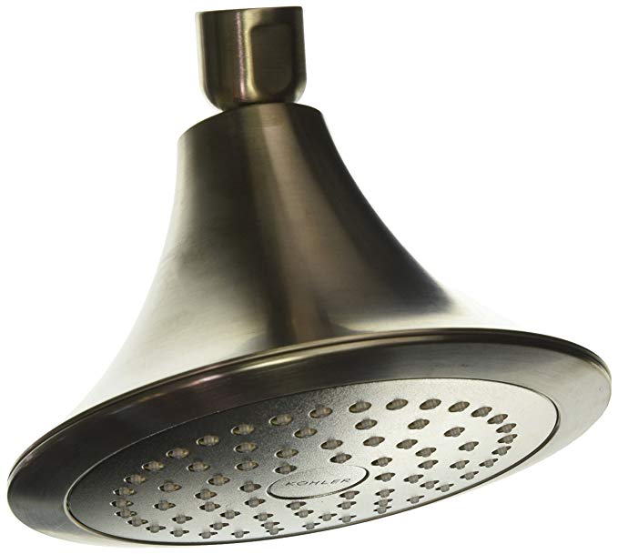 Kohler K-R10282-E-BN Forte Single-Function Showerhead, Vibrant Brushed Nickel