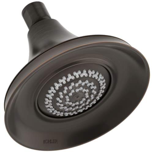 KOHLER K-10240-2BZ Forte 1.75 GPM Multifunction Wall-Mount Showerhead with Master Clean Spray Nozzle, Oil-Rubbed Bronze