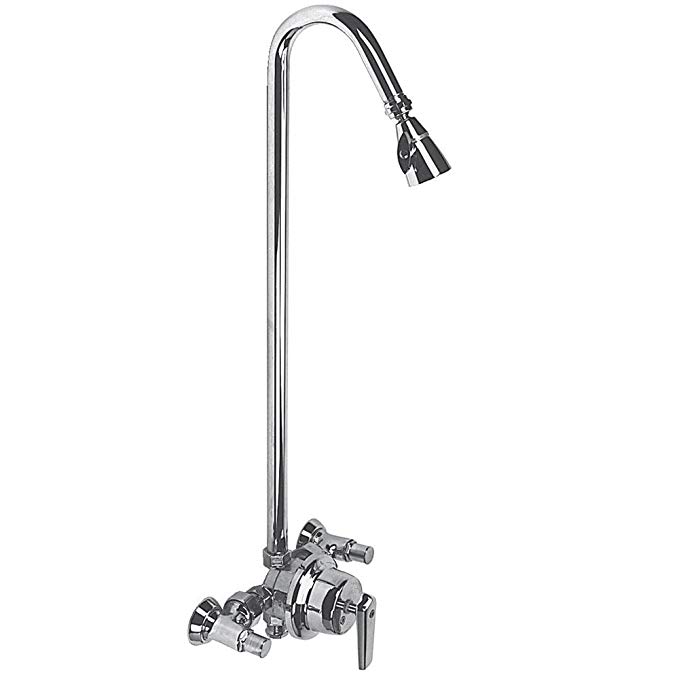 Speakman S-1495-AF Sentinel Mark II Industrial Exposed Shower System with S-2292 Shower Head, Polished Chrome