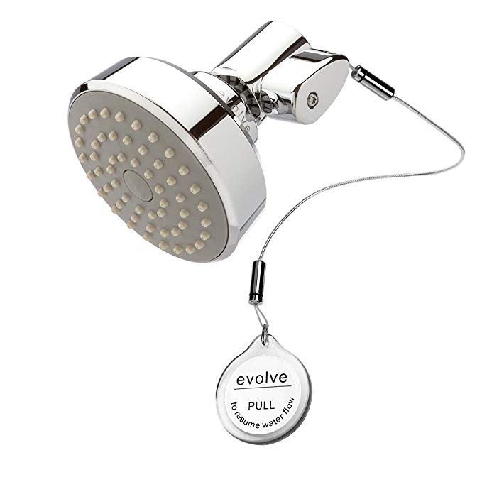 ShowerStart LLC EV3011-CP175-SB Single Function TSV-1.75gpm Shower Head, 1.75 gpm, Polished Chrome