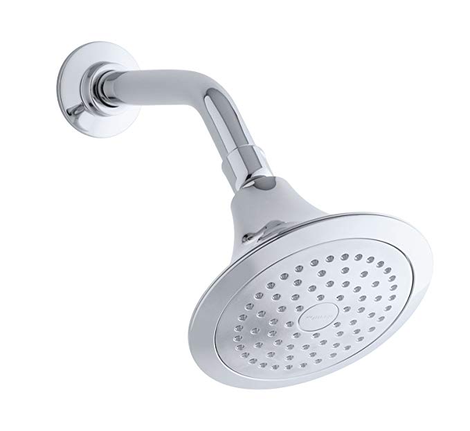 Kohler K-R10282-E-CP Forte Single-Function Showerhead, Polished Chrome