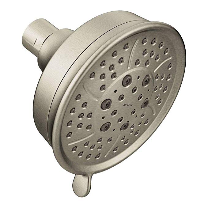 Moen 3638BN Four-Function 4-3/8-Inch Diameter Showerhead, Brushed Nickel