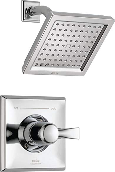 Delta Dryden 14 Series Single-Function Shower Trim Kit with Single-Spray Touch Clean Shower Head, Chrome T14251 (Valve Not Included)