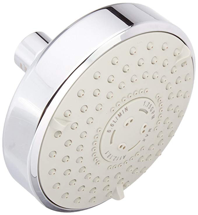 American Standard 1660.652.002 Water Saving 3-Function Rain Showerhead, Polished Chrome