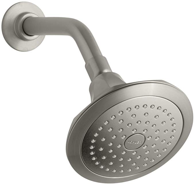 KOHLER K-457-AK-BN Memoirs Classic Single-Function Katalyst Shower, Vibrant Brushed Nickel