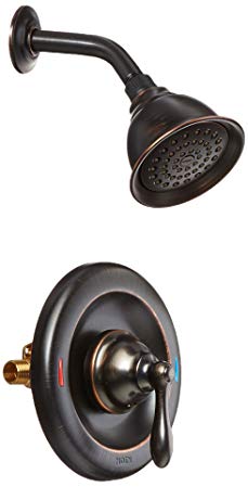 Moen 82495EPBRB Single Handle Posi-Temp Pressure Balanced Shower Trim, Mediterranean Bronze