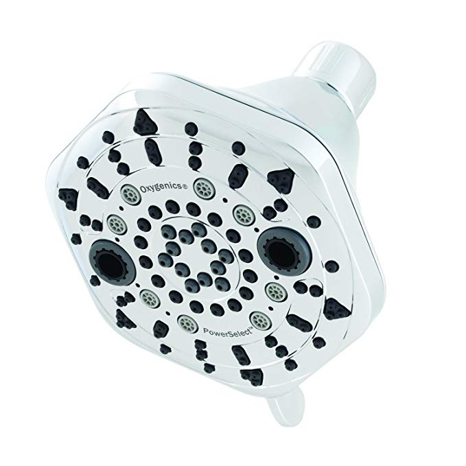 Oxygenic 89226 1.75 GPM Power Select 7 Function Shower Head, Chrome