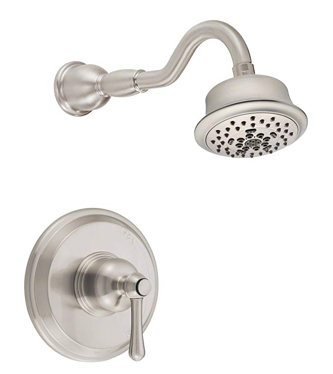 Danze D502857BNT Opulence Single Handle Shower Trim Kit, 2.5 GPM, Valve Not Included, Brushed Nickel